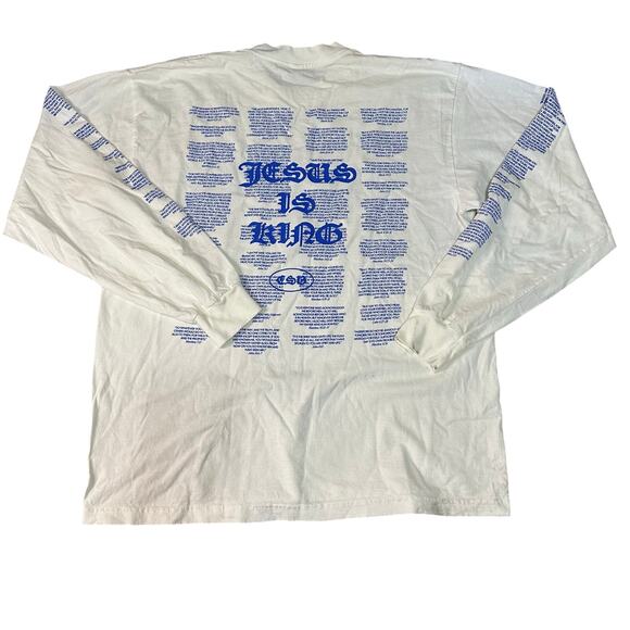 LIFE.CHURCH Women's Switch Jesus Is King Long Sleeve Tee Size L In White - Picture 2 of 10